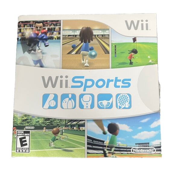Other - Wii Sports (Nintendo Wii, 2006) Game Disc Manual Case WORKS GREAT! Golf Bowling+